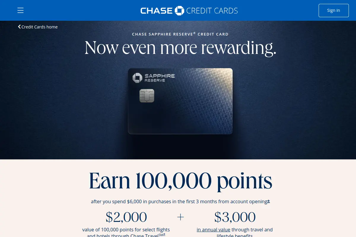 Chase Sapphire Reserve